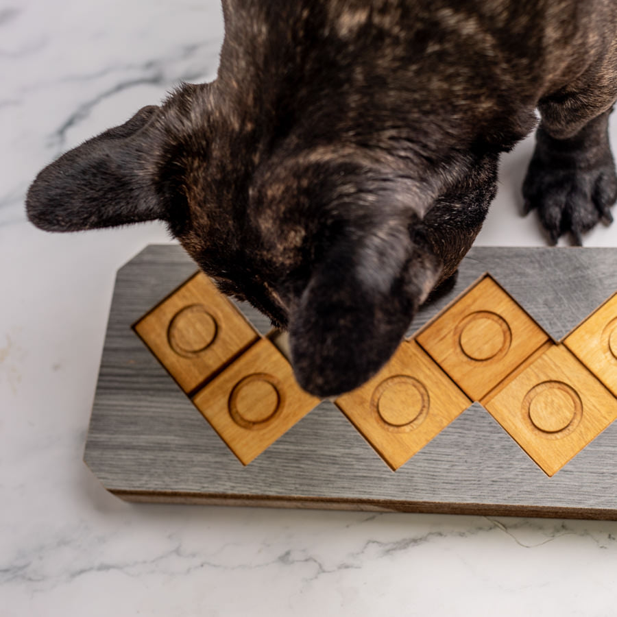 Dog's Life Lickalot Puzzles Enrichment Mat Brown