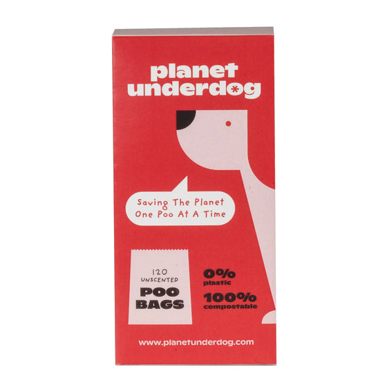 COMPOSTABLE DOG POOP BAGS - RED