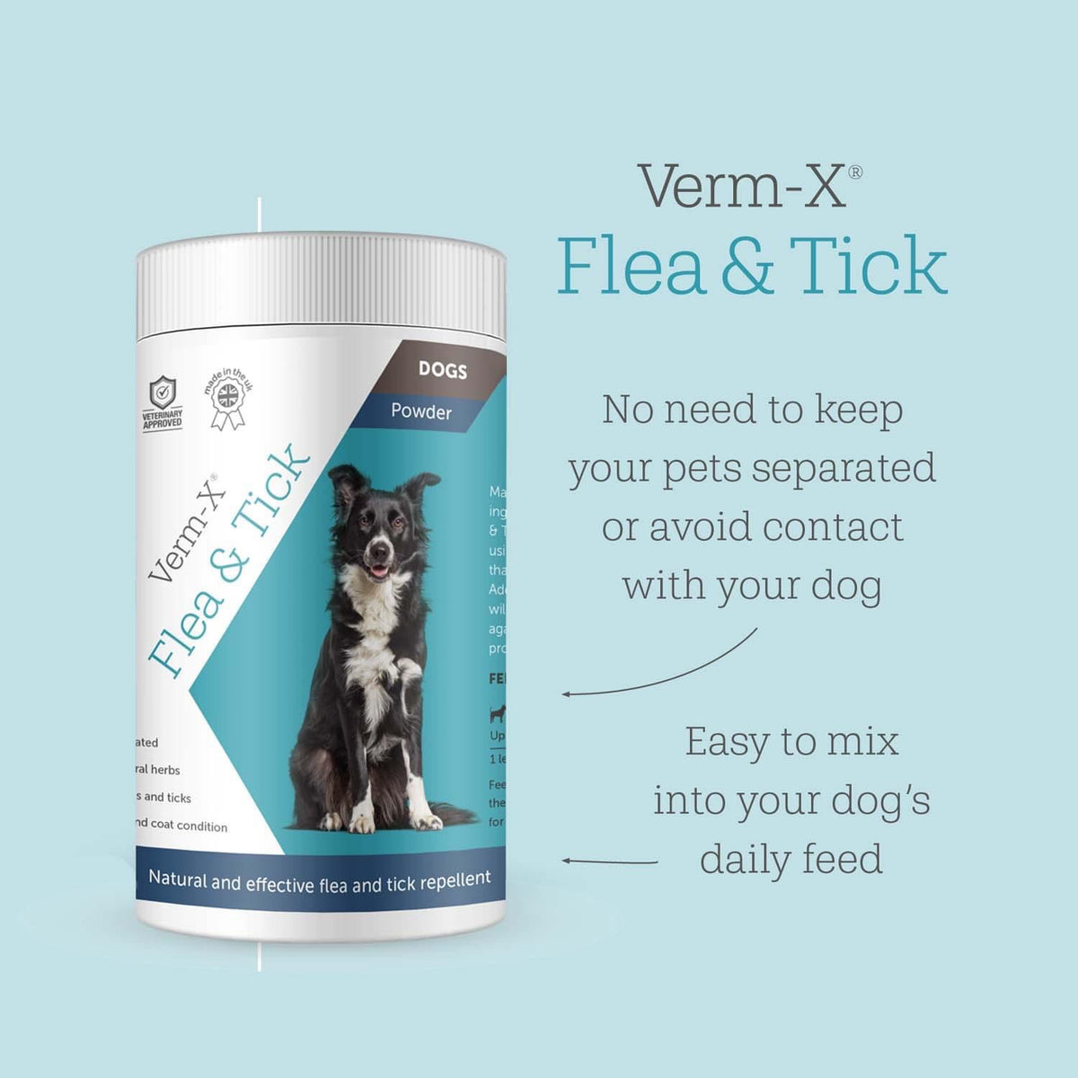 Verm Account VERM-X FLEA & TICK POWDER FOR DOGS – HOUND AND HOWL