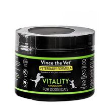  Vince the Vet Vitality – A premium natural supplement for dogs and cats, formulated to support immune health, digestion, and overall vitality with high-quality, vet-approved ingredients.